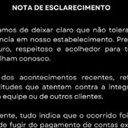 Nota oficial do bar destaca compromisso com a segurança e respeito aos clientes e funcionários após o incidente - Reprodução