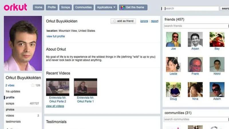 A plataforma oferece funcionalidades inovadoras, como Orkut TV e perfil emocional, para engajar usuários de todas as idades. - Divulgação