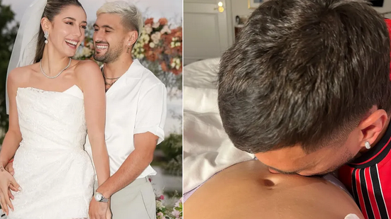 Arrascaeta anuncia que será pai pela primeira vez e compartilha momento especial com os fãs - Reprodução