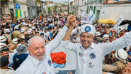 Presidente Lula e lideranças do PT são vaiados em ato do 2 de julho na Bahia - Reprodução
