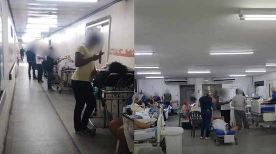 Superlotação no maior hospital do RN expõe falência da gestão estadual - Reprodução