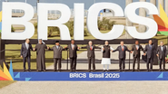Trump volta a criticar o Brics e ameaça com tarifas adicionais - Reprodução