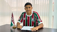 Promessa potiguar assina primeiro contrato profissional com o Fluminense - Reprodução