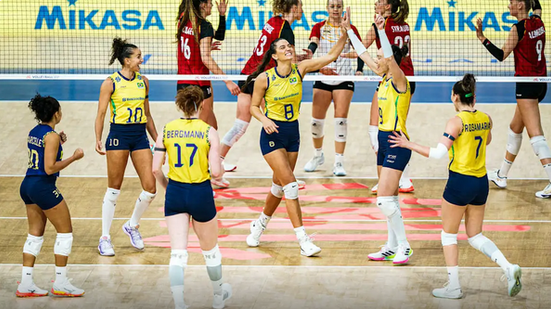 Brasil garante vaga na semifinal da Liga das Nações com vitória sobre a Alemanha - Reprodução