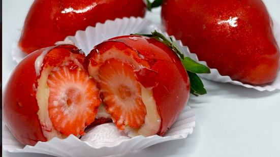 Morango do amor encanta, mas pode ameaçar seus dentes - Reprodução