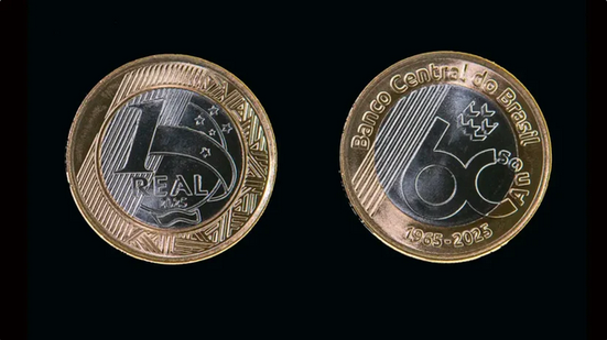 Lançada moeda comemorativa dos 60 anos do Banco Central - Reprodução