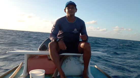Pescador Francisco Severino Marinho Filho, o Titico - Reprodução