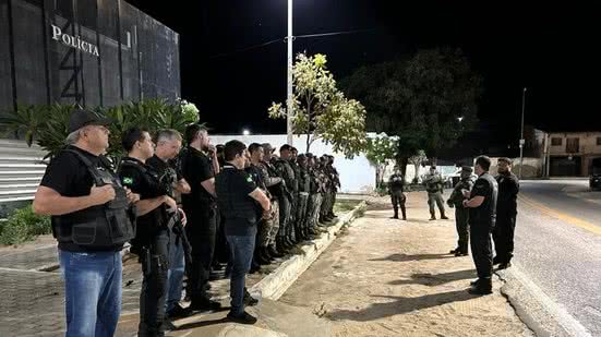 A ação inclui policiais civis, militares e bombeiros, focando em áreas de divisa entre os estados nordestinos. - Divulgação