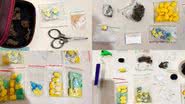 Durante a operação, a polícia apreendeu ecstasy, haxixe, maconha, cocaína e outras substâncias em uma festa clandestina. - Divulgação