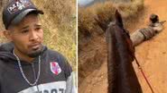 Andrey Guilherme Nogueira de Queiroz, de 21 anos, confessou ter mutilado um cavalo sob efeito de álcool, chocando a internet. - Divulgação