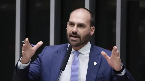 Deputado federal licenciado Eduardo Bolsonaro (PL-SP) - Zeca Ribeiro/Câmara dos Deputados