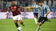 A partida foi marcada pela forte defesa do Grêmio, que conseguiu segurar o ataque flamenguista e garantir um ponto importante. - Reprodução