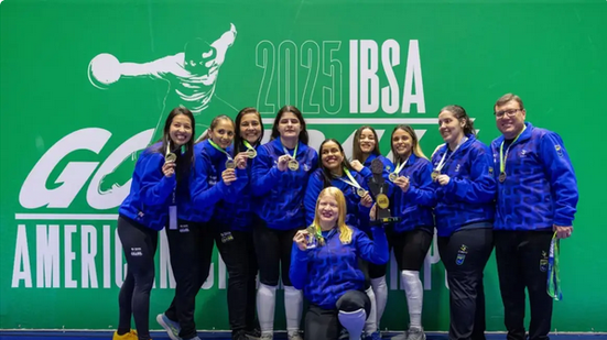 Com show de gols, Brasil é campeão nas finais masculina e feminina do goalball - Reprodução
