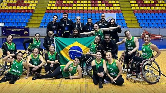 Seleção brasileira fica em segundo lugar na Copa América de basquete adaptado - Reprodução