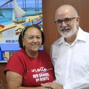 Governadora Fátima Bezerra e secretário de saúde, Alexandre  Motta