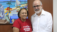Governadora Fátima Bezerra e secretário de saúde, Alexandre  Motta