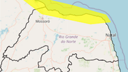 Inmet alerta para ventos costeiros em 23 cidades do RN - Reprodução