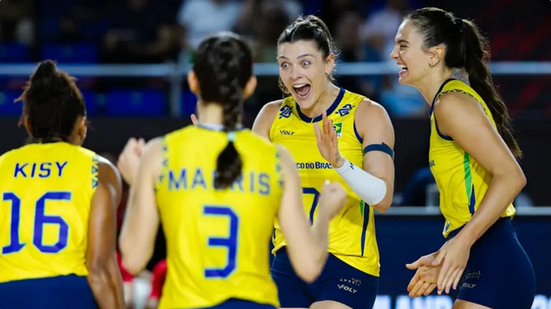 Mundial de Vôlei: Brasil domina Porto Rico e segue firme em busca do título inédito - Reprodução