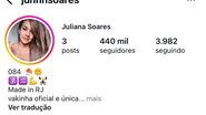 Juliana Garcia dos Santos Soares, agredida por Igor Cabral, ganha apoio de 430 mil seguidores no Instagram após ataque - Reprodução