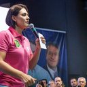 “Não se pode ter uma diplomacia nanica”, afirma Michelle Bolsonaro durante evento em Natal - Reprodução