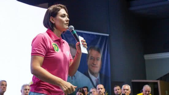 “Não se pode ter uma diplomacia nanica”, afirma Michelle Bolsonaro durante evento em Natal - Reprodução