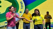 Ex-primeira-dama Michelle Bolsonaro confirmou que a deputada federal Carla Dickson vai integrar o Partido Liberal - Simone Santos