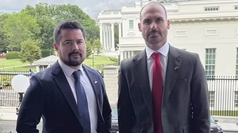Paulo Figueiredo e Eduardo Bolsonaro - Reprodução/redes sociais