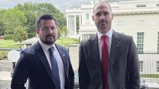 Paulo Figueiredo e Eduardo Bolsonaro - Reprodução/redes sociais