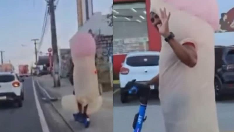 Os patinetes elétricos em Natal não só facilitam a locomoção, mas também promovem criatividade e humor no cotidiano da cidade. - Divulgação