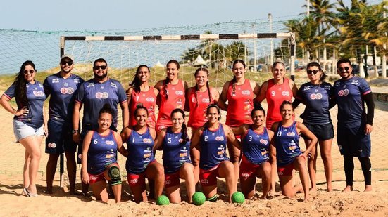 A equipe garantiu vaga na fase decisiva do etapa nacional, que acontece em novembro - América Beach Handball