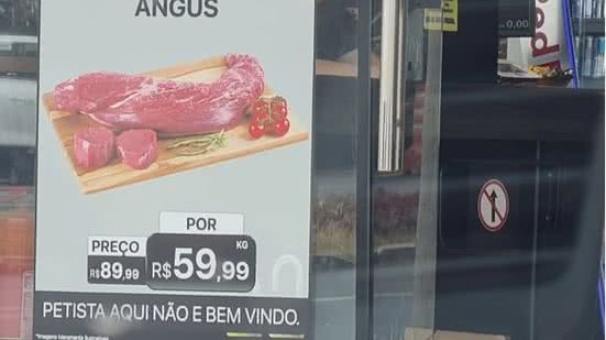 Leandro Batista, proprietário do frigorífico, afirma que petistas não são proibidos - Reprodução