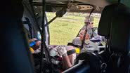 Homem ferido foi embarcado no helicóptero Potiguar 02 - SESED/RN
