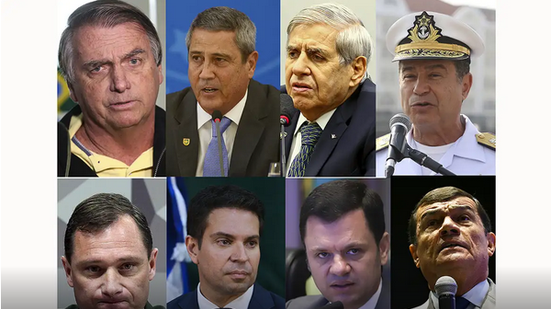 Confira quanto tempo de prisão Bolsonaro e aliados receberam do STF - Reprodução