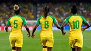 Com gols de Yasmim, Duda Sampaio e Amanda Gutierres, Brasil se destaca na fase de grupos da Copa América Feminina. - Reprodução/Meta IA