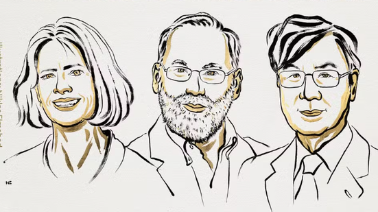 Mary E. Brunkow, Fred Ramsdell e Shimon Sakaguchi, vencedores do Nobel 2025 - Reprodução/Nobel Prize
