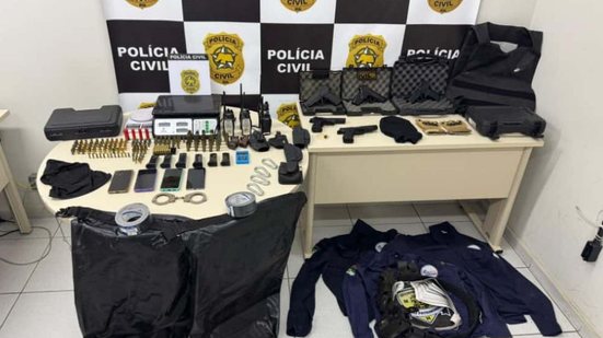 A polícia acredita que, a partir do material encontrado, a cocaína estava sendo armazenada na capital potiguar - Divulgação/Polícia Civil do RN