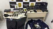 A polícia acredita que, a partir do material encontrado, a cocaína estava sendo armazenada na capital potiguar - Divulgação/Polícia Civil do RN