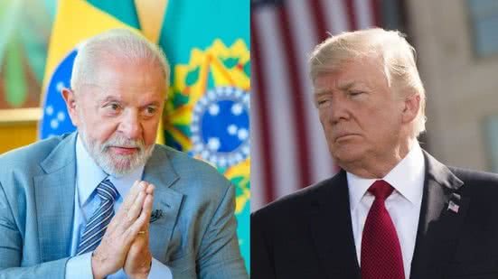 Presidente Lula, do Brasil, e presidente Donald Trump, dos Estados Unidos - Reprodução/Internet