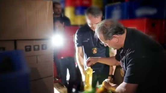 Suspeito atuava como fornecedor de rótulos e selos falsificados, abastecendo grupos de falsificadores no estado. - Divulgação:  Pablo Jacob/Governo de São Paulo