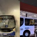 O motorista percebeu uma falha mecânica e conseguiu sair do ônibus antes que as chamas se espalhassem. - reprodução redes Via Certa