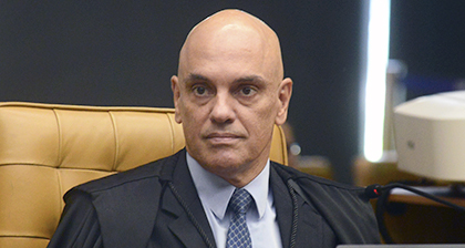 Ministro Alexandre de Moraes no plenário do STF