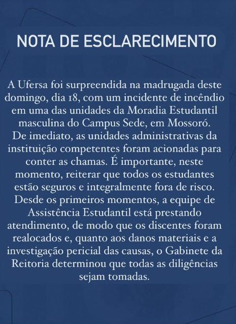 Nota da UFERSA