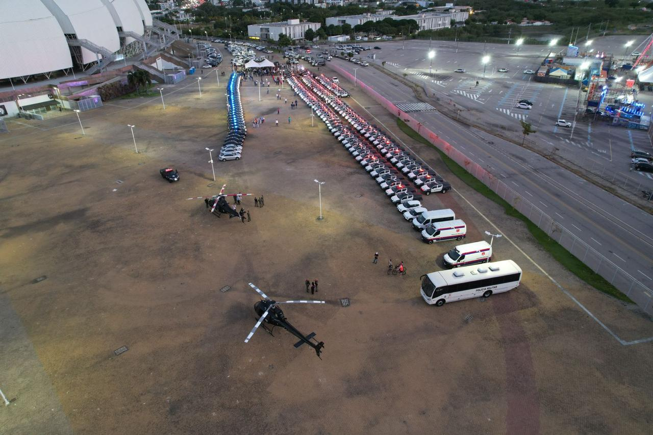 Forças de segurança pública do RN receberam 700 novas viaturas e um helicóptero nos últimos cinco anos