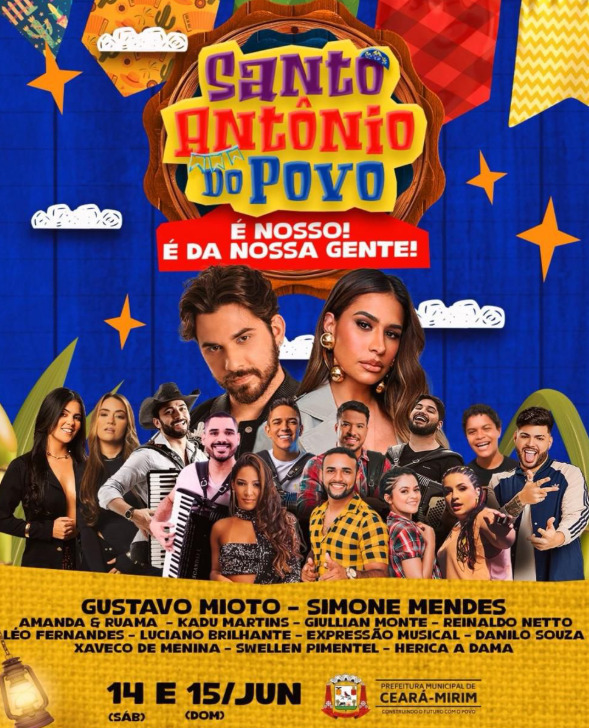 Banner de divulgação do Santo Antônio do Povo 2025. Foto: Divulgação