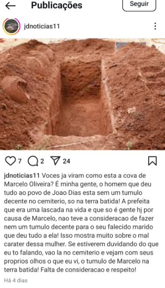Print de uma das publicações. Foto: Divulgação/Polícia Civil do RN