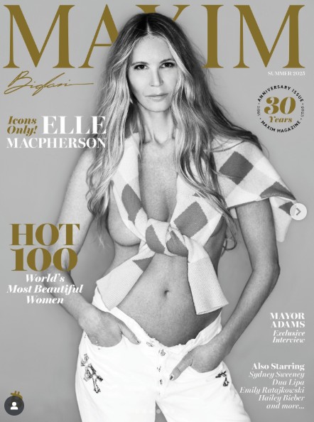 A modelo é capa da próxima edição da Maxim. Foto: Reprodução/ instagram.