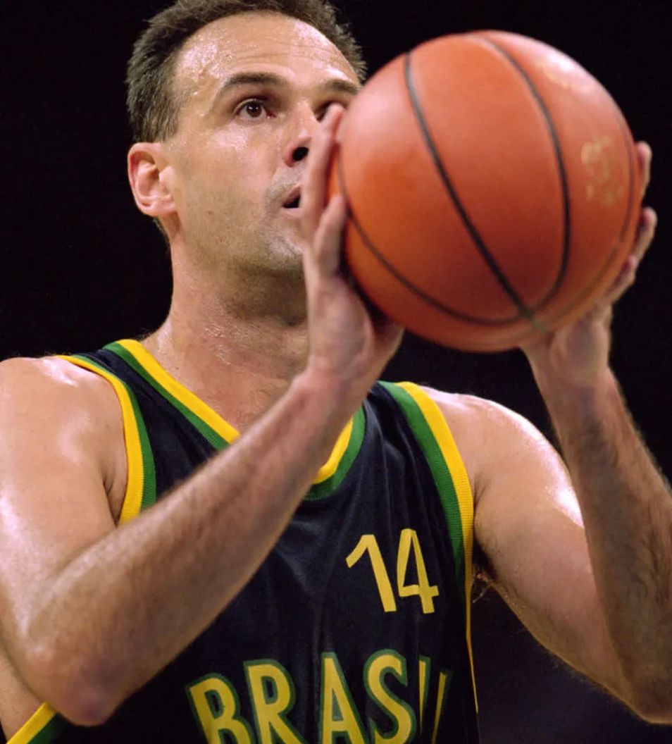 Oscar Schmidt, em partida pelo Brasil / Foto: Doug Pensinger