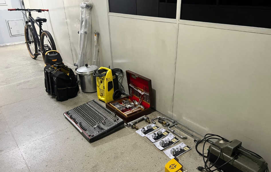 Materiais recuperados durante a ação policial. Foto: Divulgação/Polícia Civil do RN