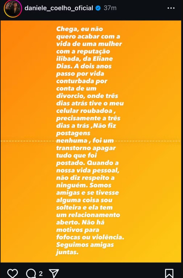 Foto: Reprodução/ Instagram.