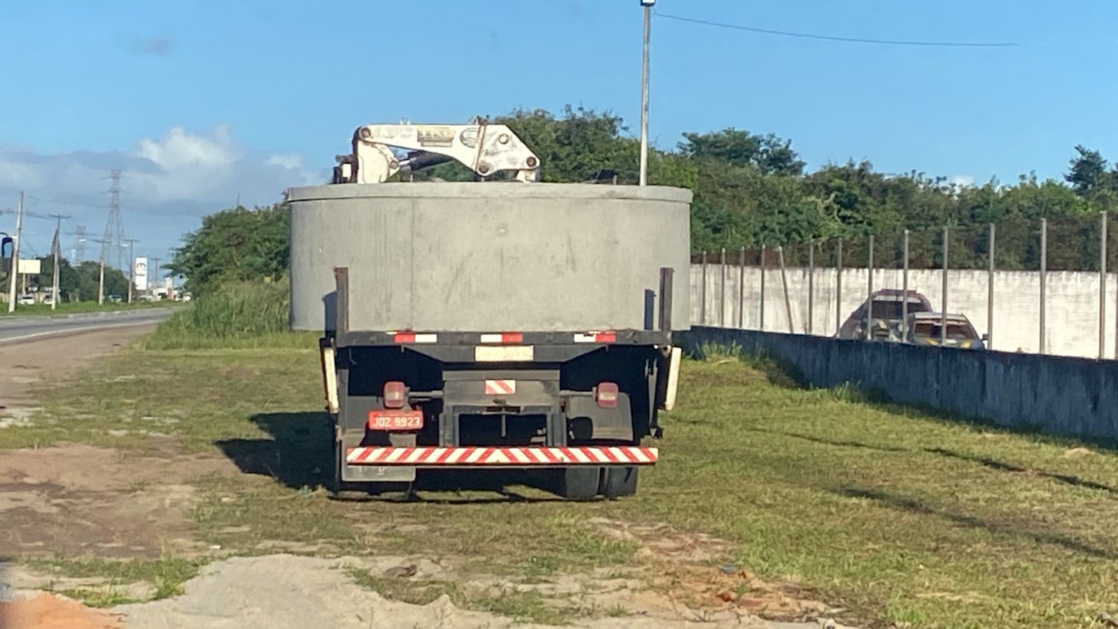 Caminhão com excesso de peso